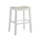 Iyani - Coastal Modern Wood Bar Height Kitchen Bar Stool