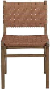 Entwine - Vegan Leather Upholstered Dining Chair - Painted Brown