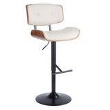 Lombardi - Adjustable Barstool (Set of 2) - Black Base