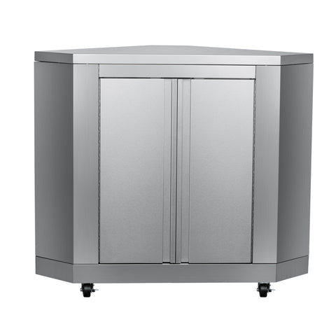 26 in. Stainless-Steel Corner Cabinet for Outdoor Kitchen (KM-OKS-CCAB)