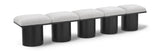 Pavilion - 5 Piece Modular Bench With Black Base