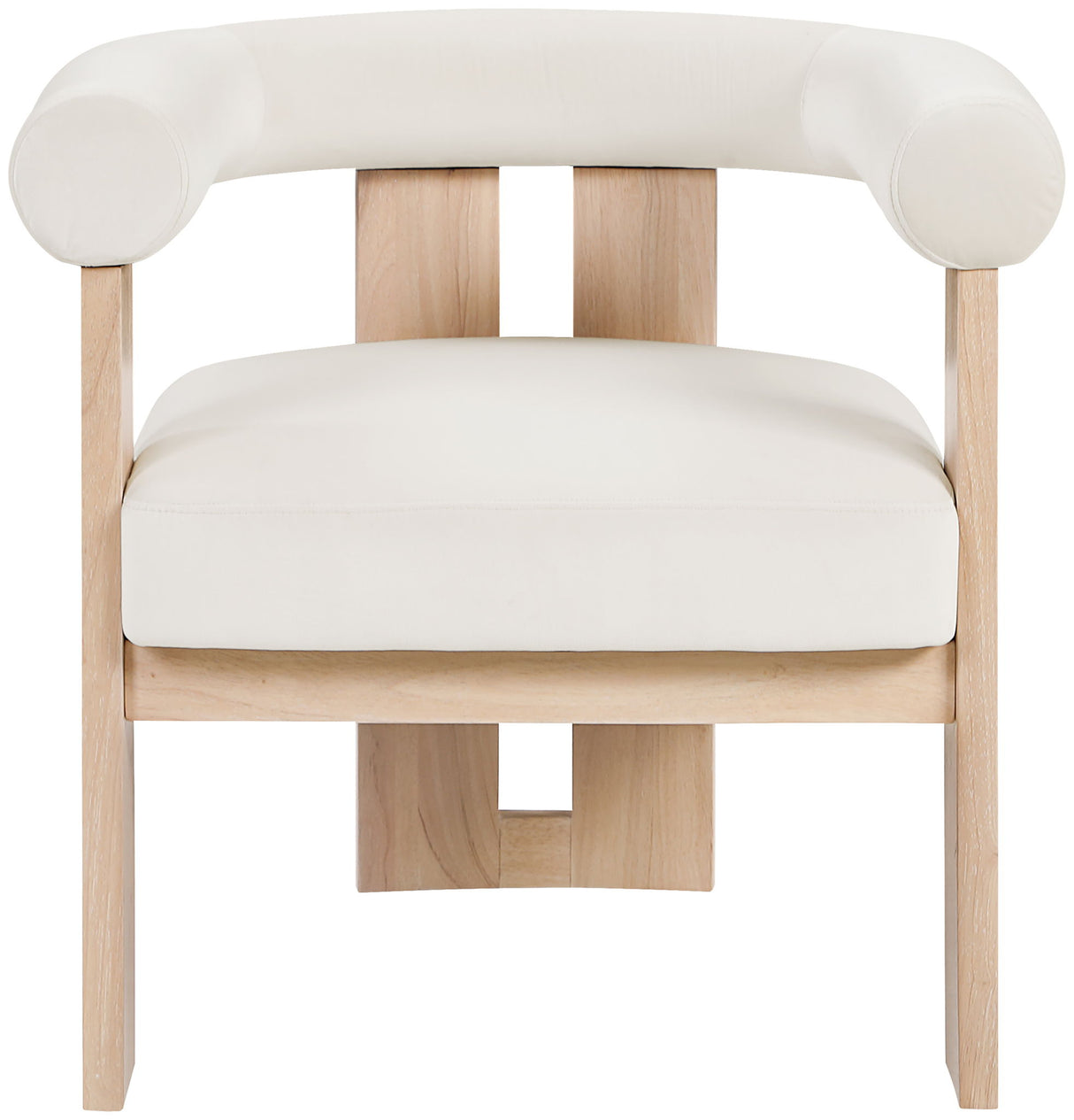 Arienzo - Performance Fabric Upholstered Accent Chair - Natural Base