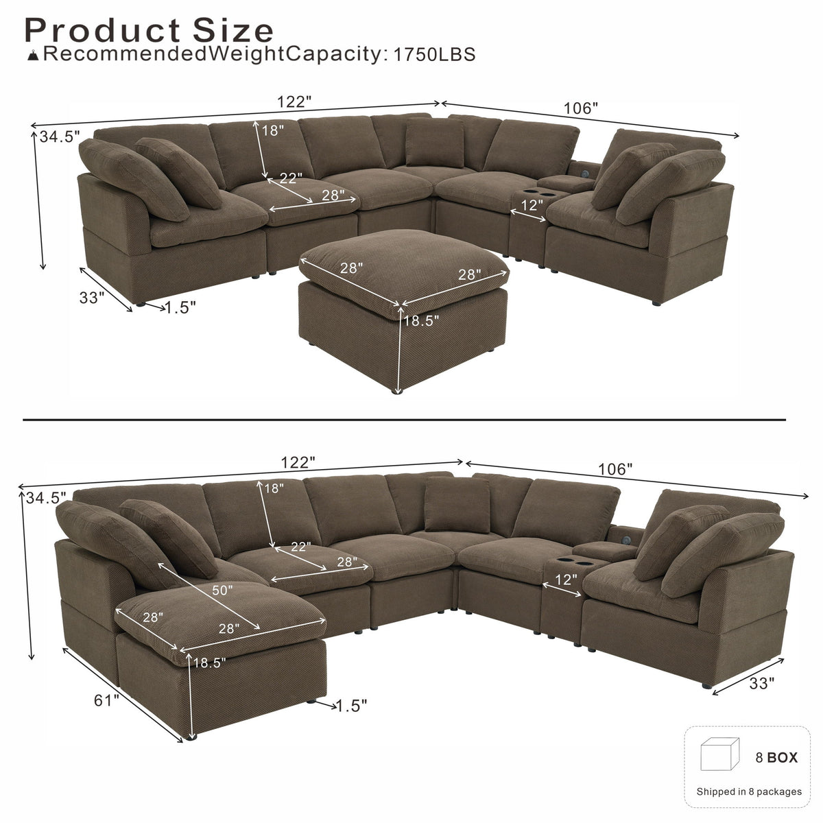 Modular Cloud Sofa, Freely Configurable Corner, Living Room Furniture