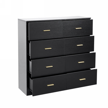 Modern Drawer Dresser For Bedroom, Ample Storage Wide Chest Of Drawers