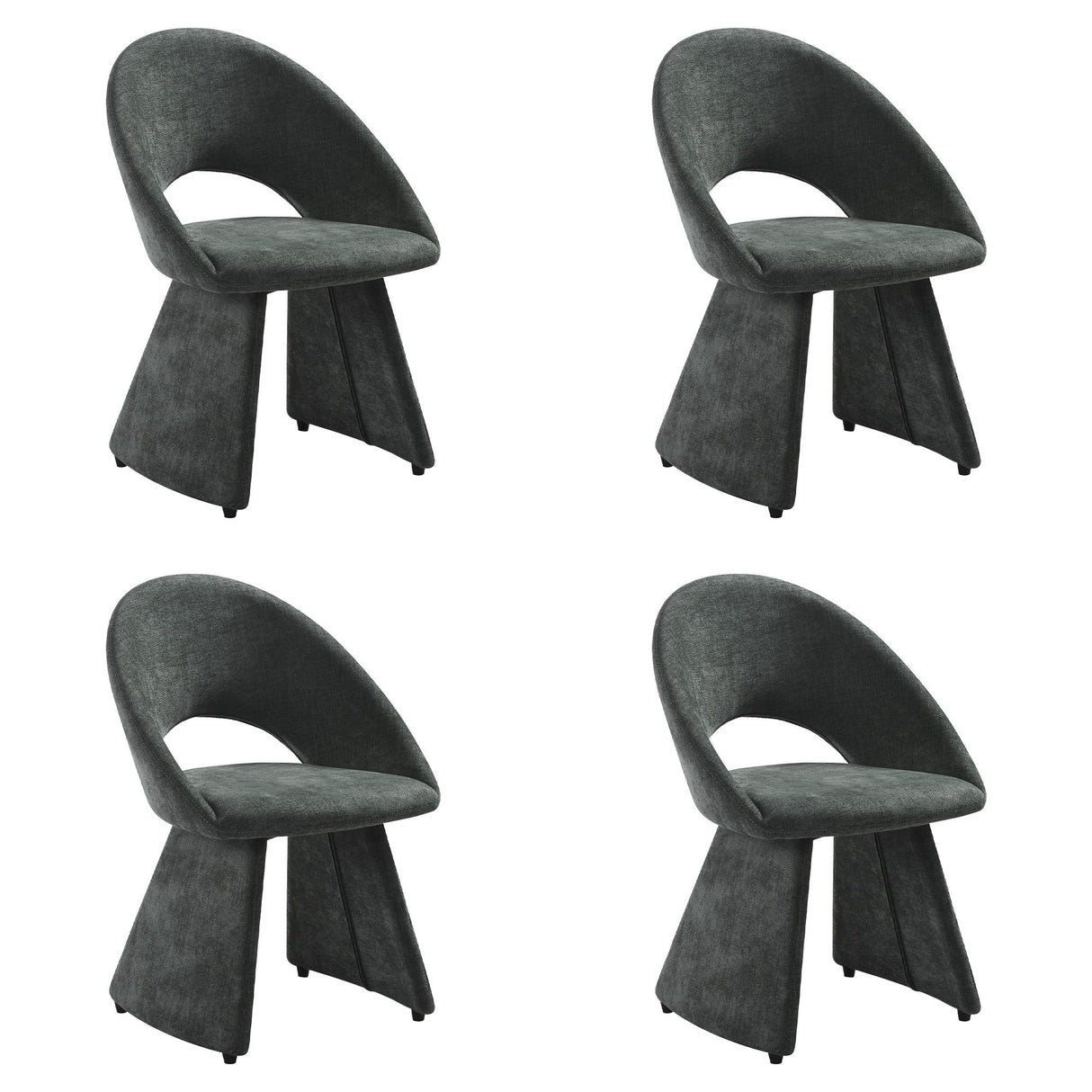 Angelina - Modern Curved Back Upholstered Dining Chair