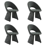 Angelina - Modern Curved Back Upholstered Dining Chair