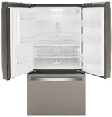GE GFE26JMMES - 36 in. 25.6 cu. ft. French Door Refrigerator with Ice & Water Dispenser - Fingerprint Resistant Slate