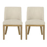 Modern Dining Chair With Durable Fabric Upholstery And Sturdy Wooden Frame (Set of 2)