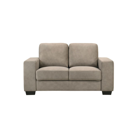 Yvonne - Fabric Loveseat With Track Arms