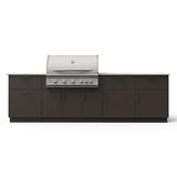 Blaze High Noon 10-Ft Outdoor Kitchen Island w/ 40-Inch LTE+ Propane Grill in Architectural Bronze w/ Aeris Countertop