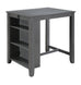Graham - Small Space Counter Height Dining Table With USB Charging Ports And Shelves