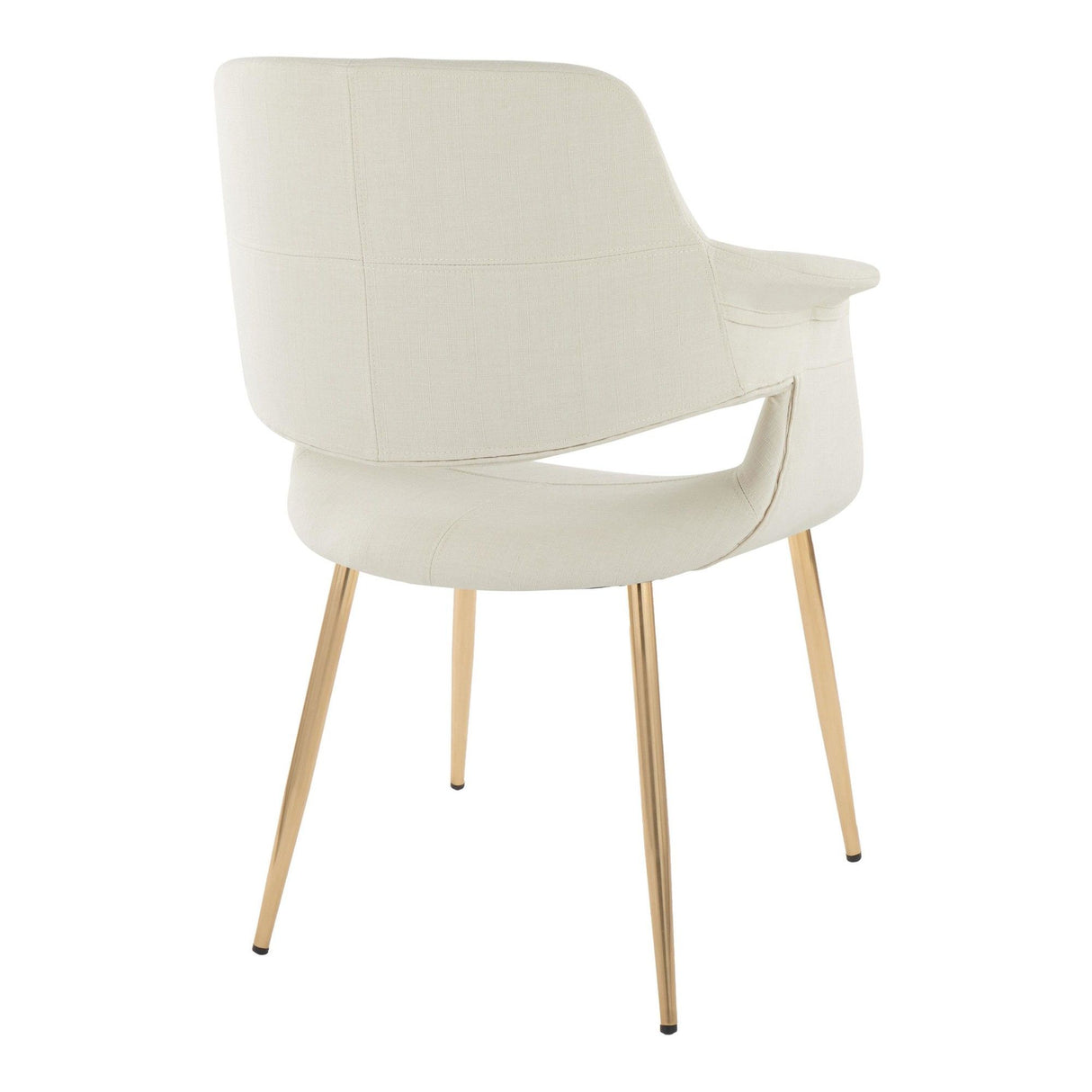 Vintage Flair - Chair (Set of 2) - Beige And Gold