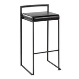 Fuji - Stackable Barstool - Black Metal