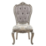Ariadne - Side Chair Set of 2) - Velvet & Antique Platinum