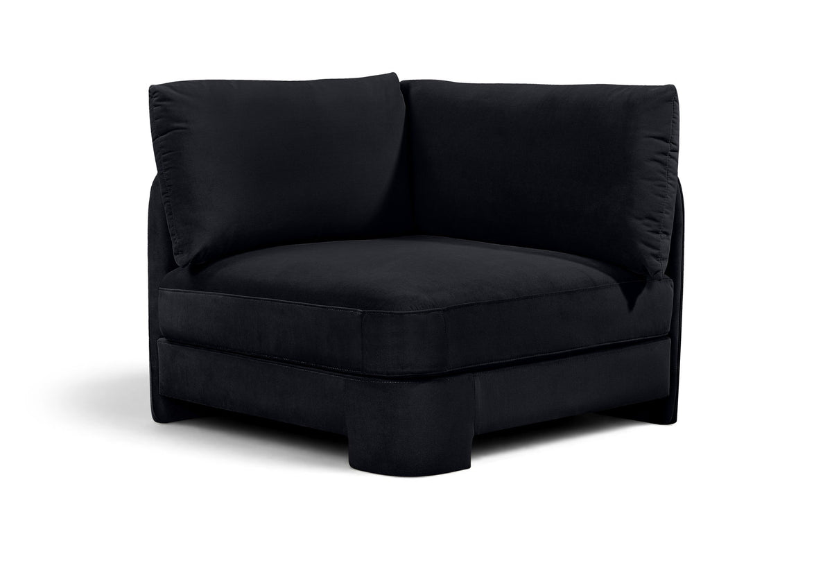 Hammond - Velvet Performance Fabric Upholstered Corner Chair
