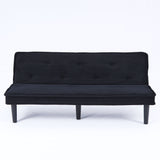 Versatile Corduroy Sofa Bed With Solid Wood Frame