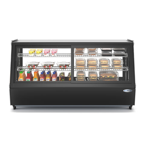 48 in. Self-Service Countertop Display Refrigerator in Black (CDC-250-BK)