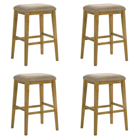 Jane - Contemporary Transitional Wood Bar Height Kitchen Bar Stool