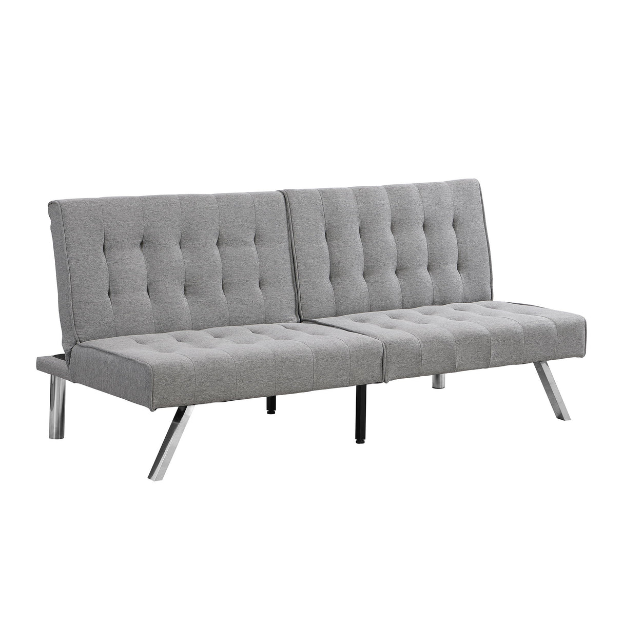 Modern Sofa Bed With Wood Frame And Stainless Legs