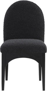Waldorf - Boucle Dining Side Chair With Black Legs