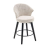 Wing Back Swivel Bar Stools (Set of 2)