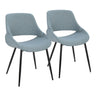 Fabrizzi - Mid-Century Modern Accent / Dining Chair (Set of 2) - Black Metal