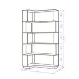 L-Shaped Corner Bookshelf