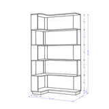 L-Shaped Design Corner Bookshelf
