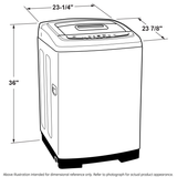 GE(R) Space-Saving 2.6 DOE cu. ft. Capacity Portable Washer with Stainless Steel Basket - (WSLP1500HWW)
