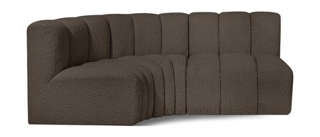 Arc - Boucle Fabric 3 Piece Sofa