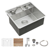 Undermount Bar Sink With Folding Faucet