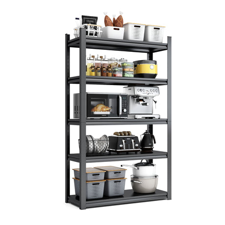 Industrial Heavy Duty Metal Garage Shelving Unit, Adjustable Storage Rack