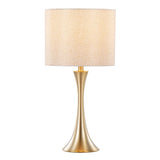 Lenuxe - 24" Metal Table Lamp (Set of 2) - Gold Base