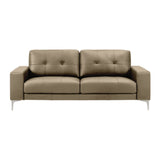 Faelin - Leather Sofa With Tufted Back