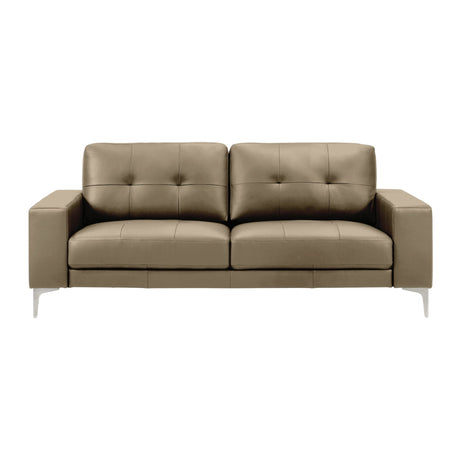 Faelin - Leather Sofa With Tufted Back