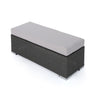 Enthrallia - Outdoor Wicker Bench With Foam Filled Cushion