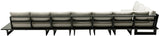 Maldives - 7 Piece Water Resistant Outdoor Patio Modular Sectional With Gray Base