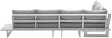 Maldives - 4 Piece Water Resistant Outdoor Patio Modular Sectional With White Base