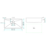 Undermount Kitchen Sink & Deep Single Bowl - Brushed Nickel