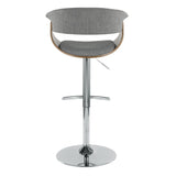 Vintage Mod - Adjustable Barstool (Set of 2) - Chrome Base