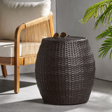 Outdoor Wicker Patio Side Table
