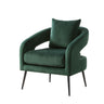 Open Back Accent Chair, Round Sofa Lounge Armchair