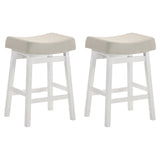 Lenon - Modern Farmhouse Wood Counter Height Kitchen Bar Stool