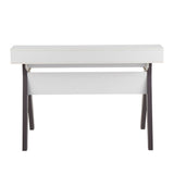 Wishbone - Contemporary Desk - Gray / White