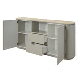 Ingram - Server - Ceramic Top & Light Gray