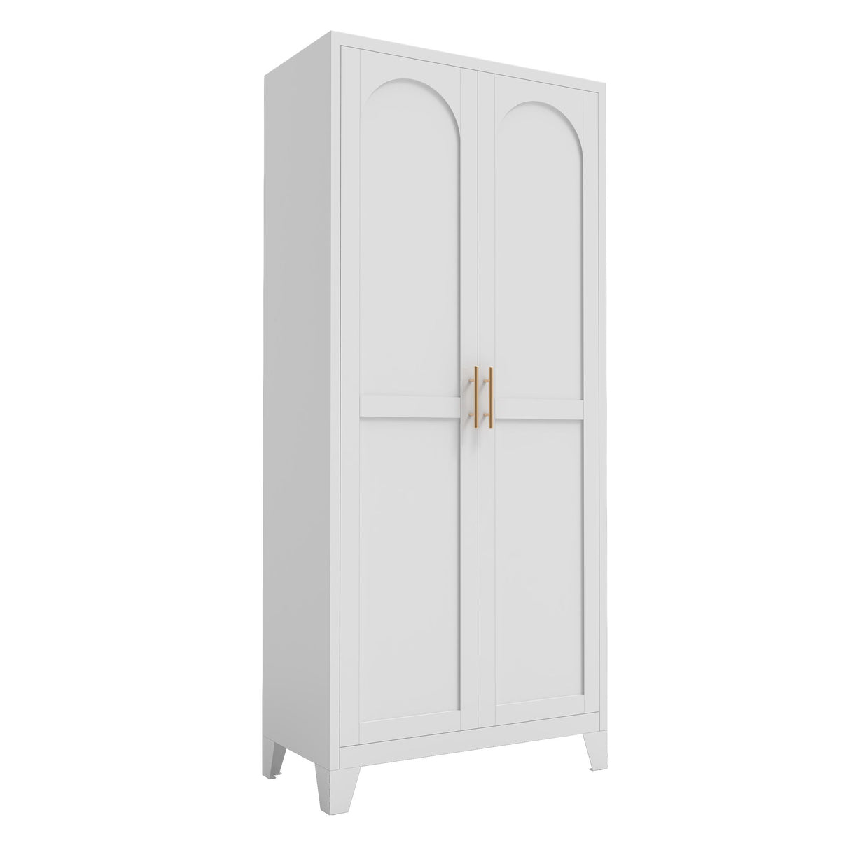 Shapely Doors Cabinet, Metal Storage Cabinet With Doors And Adjustable Shelves