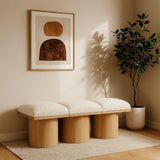 Pavilion - 3 Piece Modular Bench With Natural Base