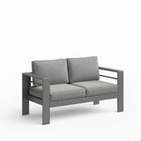 All-Weather Patio Loveseat With Thick Cushions