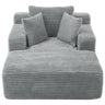 Modern Full Compressed Chaise Lounge Sofa Bed With Removable Pillows