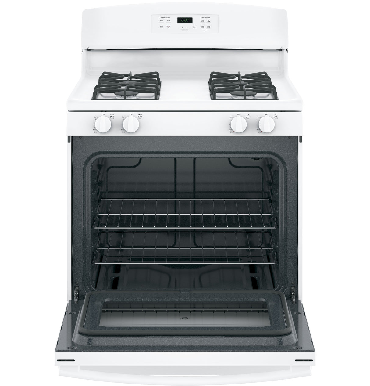 GE JGBS60DEKWW - 30 in. 4.8 cu. ft. Gas Range with 4 Sealed Burners - White